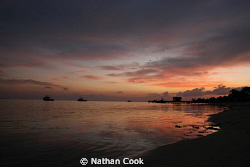 After the sunset on the beach of Little Cayman Dive resort by Nathan Cook 
